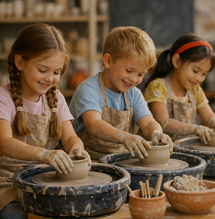 Kids’ Wheel & Clay Workshop